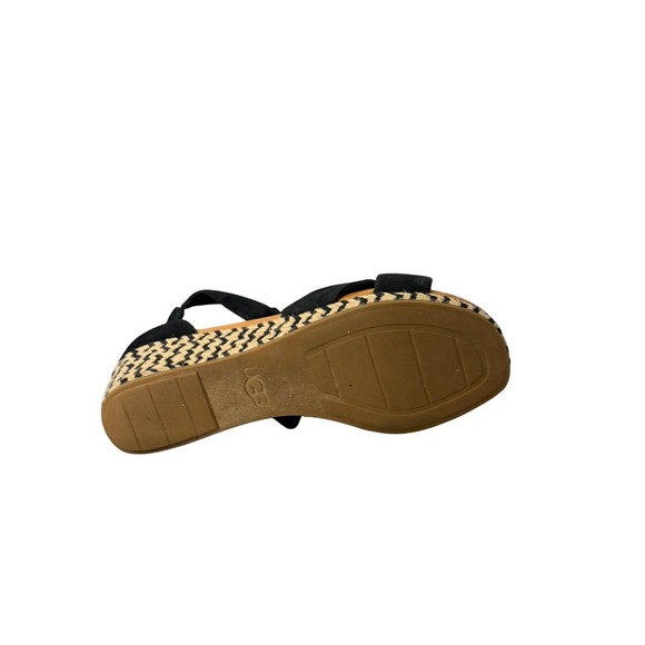 UGG Women's Yarrow Espadrille Wedge Sandal In Black sz11 - Picture 12 of 16